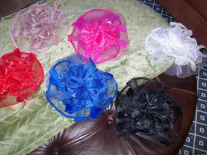 HC devine white fascinator
