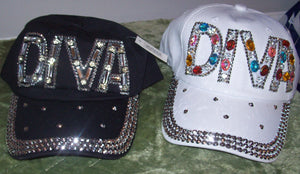 HC---"the diva" studded baseball cap