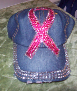 HC--"pink ribbon" baseball cap