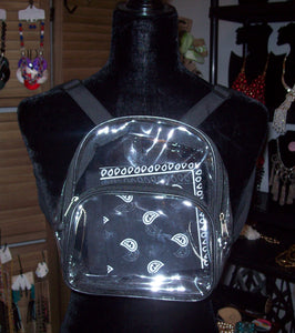 BC---clear stadium approved bookbag  (yellow, purple, black, pink)