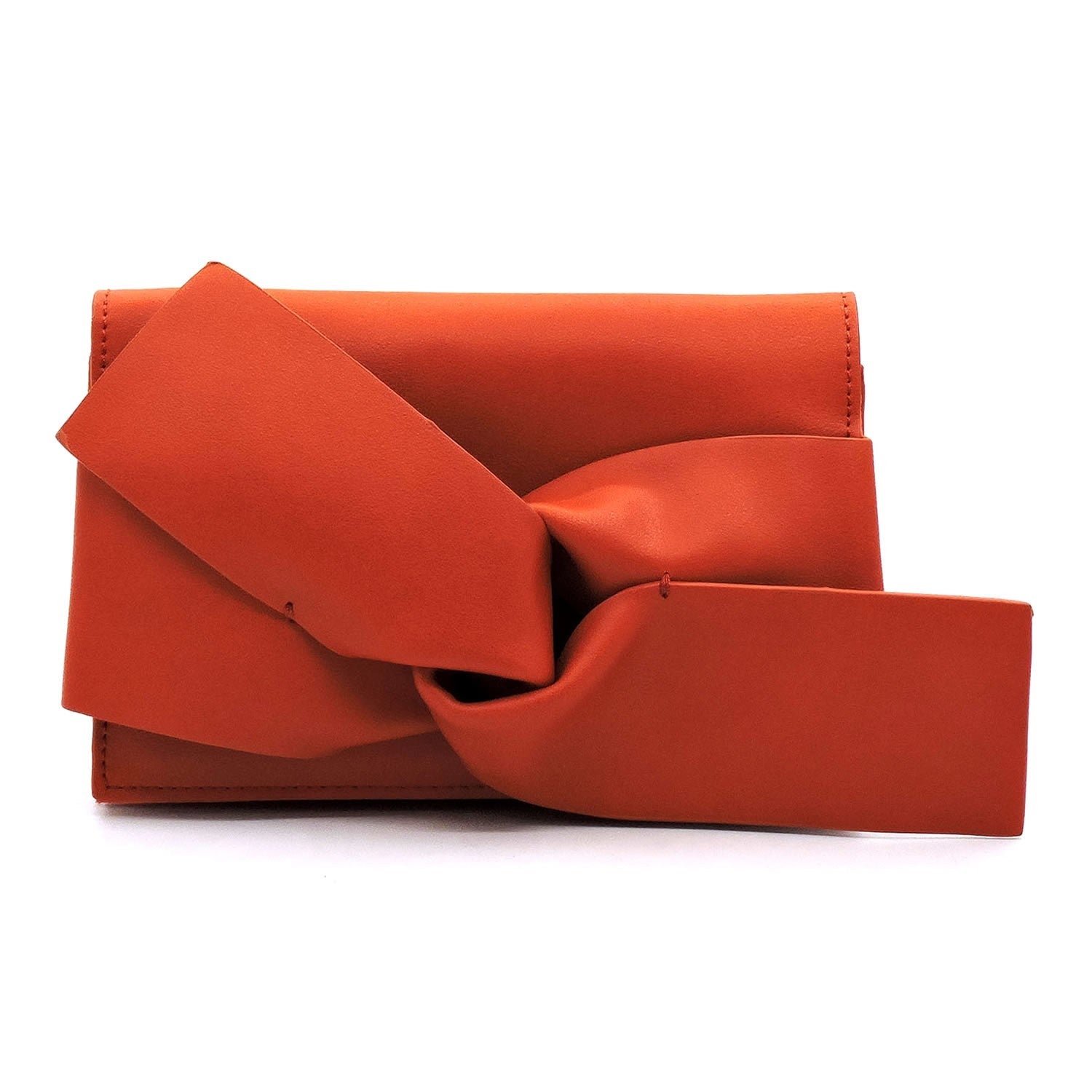 BC big bow orange clutch