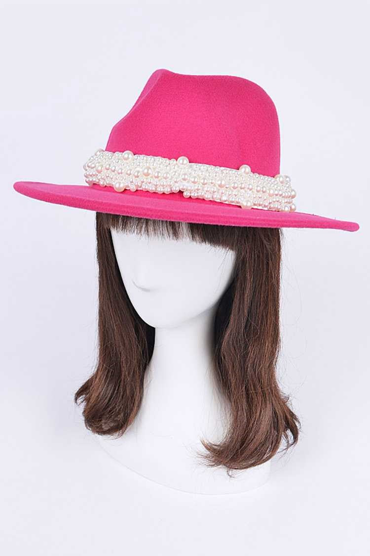 HC-- pearled fedora