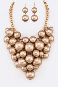 CC beaded statement necklace